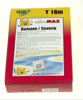 Y16M Micromax Staubsaugerbeutel, 4 Stück + 2 Filter Filterclean FL0044K