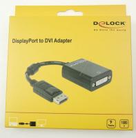 Adapter Displayport 1.1 Stecker > Dvi Buchse Passiv schwarz