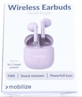 Passend für Mobilize Tws Earbuds, Drahtlos Kopfhörer, Pastel Purple