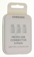 Passend für Samsung USB-C Auf Micro USB Adapter, Ee-GN930, 3ER Pack, Wei