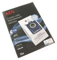 GR201SM S-Bags Staubbeutel passend für Aeg Classic Long Performance 12 Stück + 1 Mikrofilter Electrolux / Aeg 9001688242