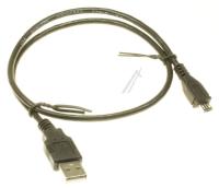 USB2.0-Kabel Typ-A Stecker /Typ-B Micro Stecker 0,5M, schwarz